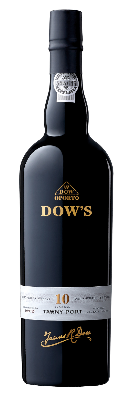 Dow's 10 Year Old Tawny Port  Front Bottle Shot