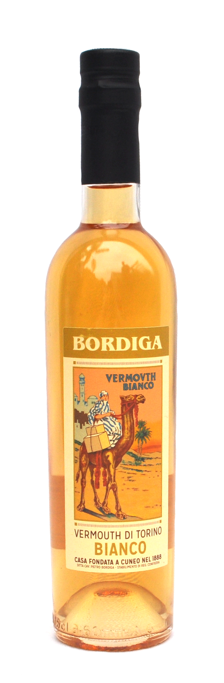 Bordiga Vermouth Bianco  Front Bottle Shot