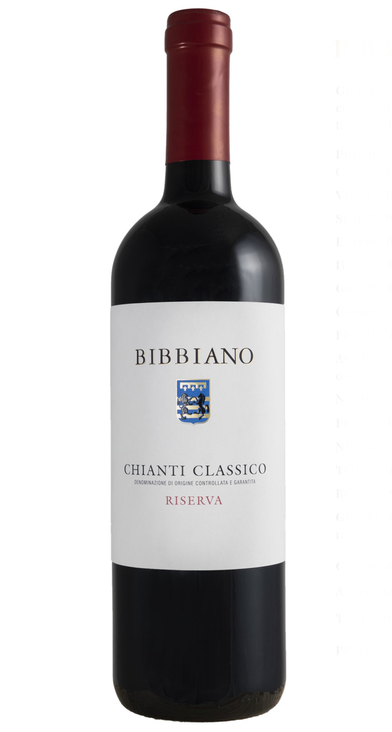 Bibbiano Chianti Classico Riserva 2020  Front Bottle Shot