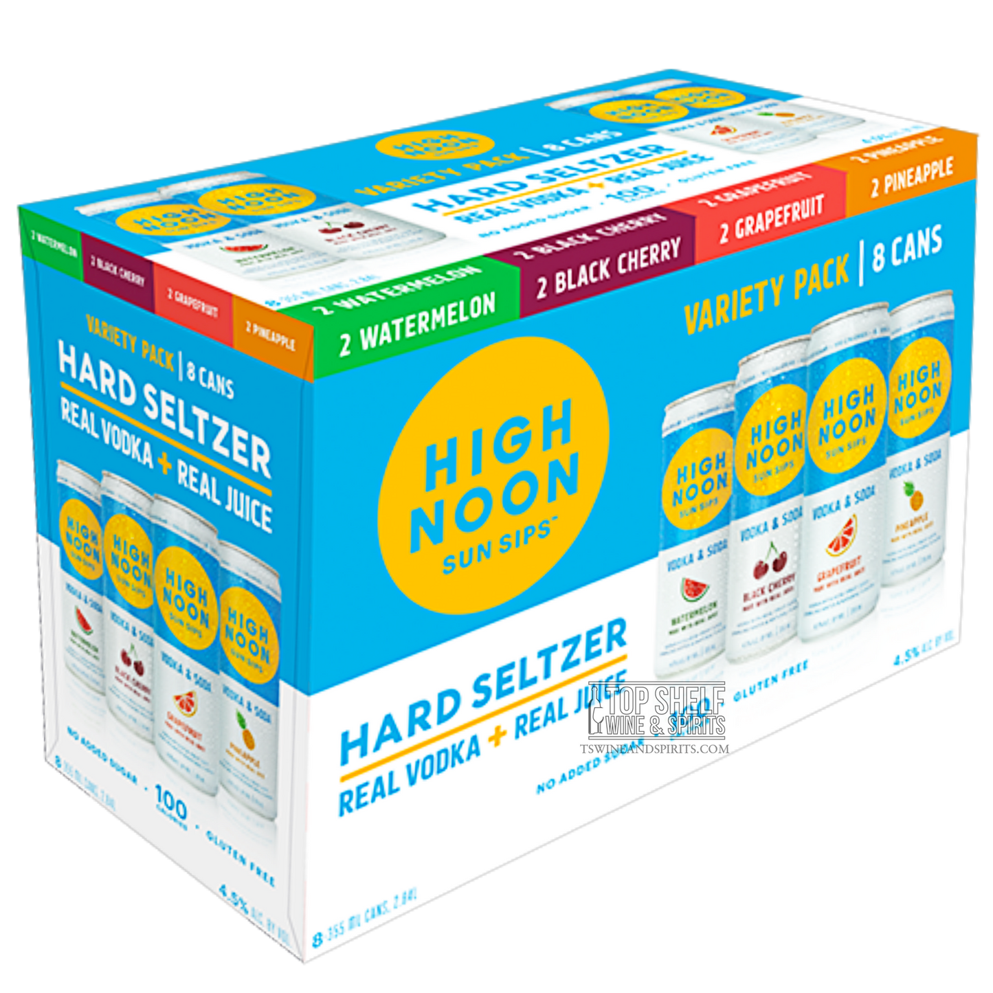 High Noon Variety Hard Seltzer (8 Pack) 355ml