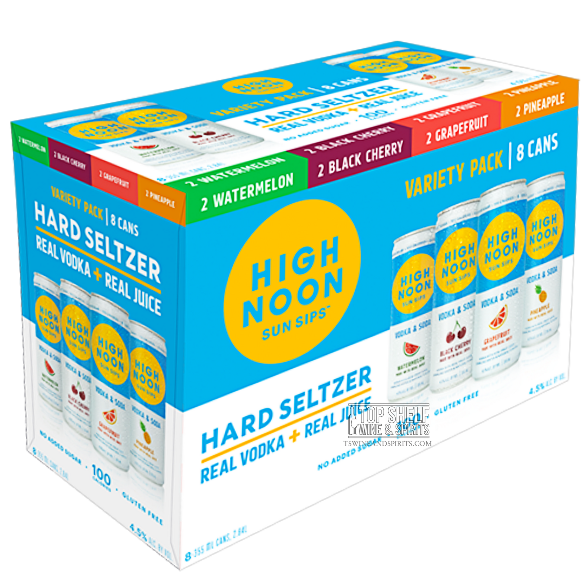 High Noon Variety Hard Seltzer (8 Pack) 355ml