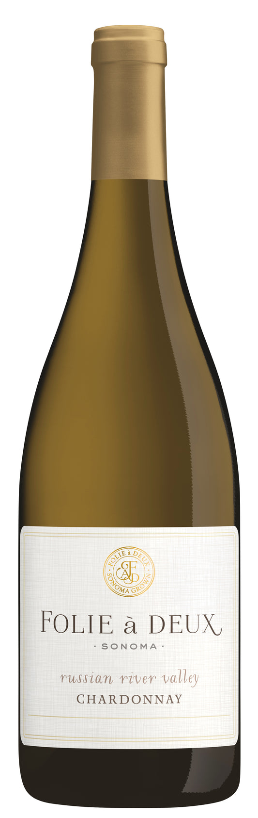 Folie a Deux Russian River Chardonnay 2021  Front Bottle Shot