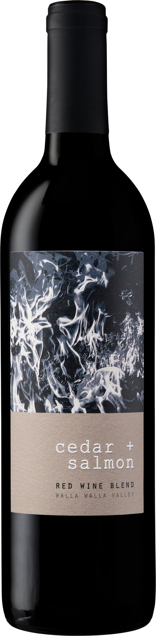 Cedar + Salmon Red Blend 2017  Front Bottle Shot