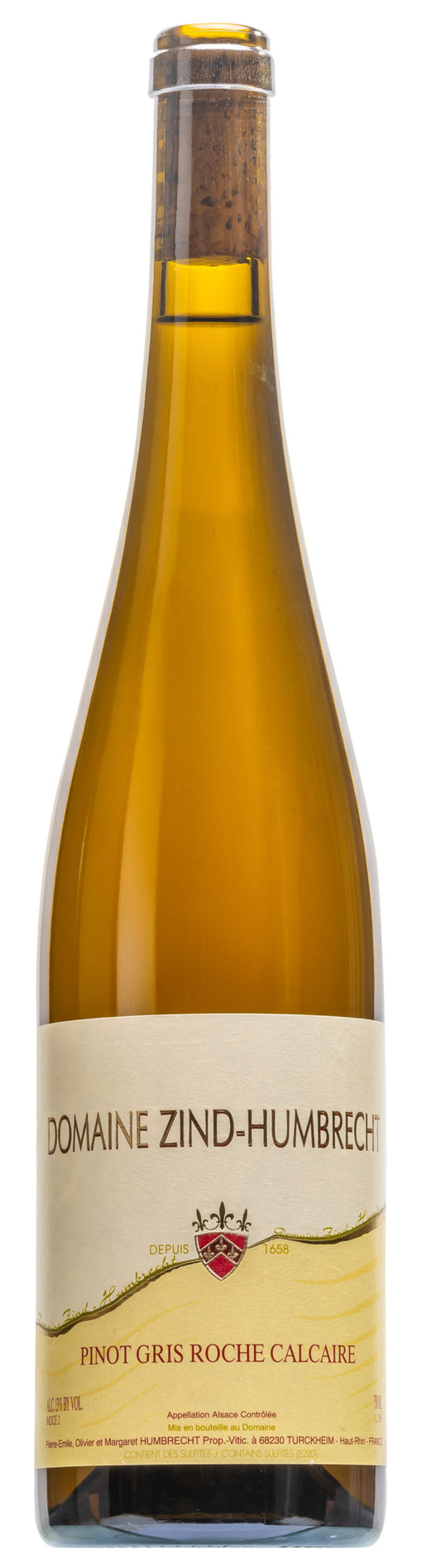 Zind-Humbrecht Roche Calcaire Pinot Gris 2022  Front Bottle Shot