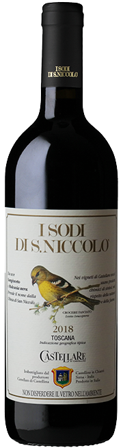 Castellare I Sodi S. Niccolo 2018  Front Bottle Shot