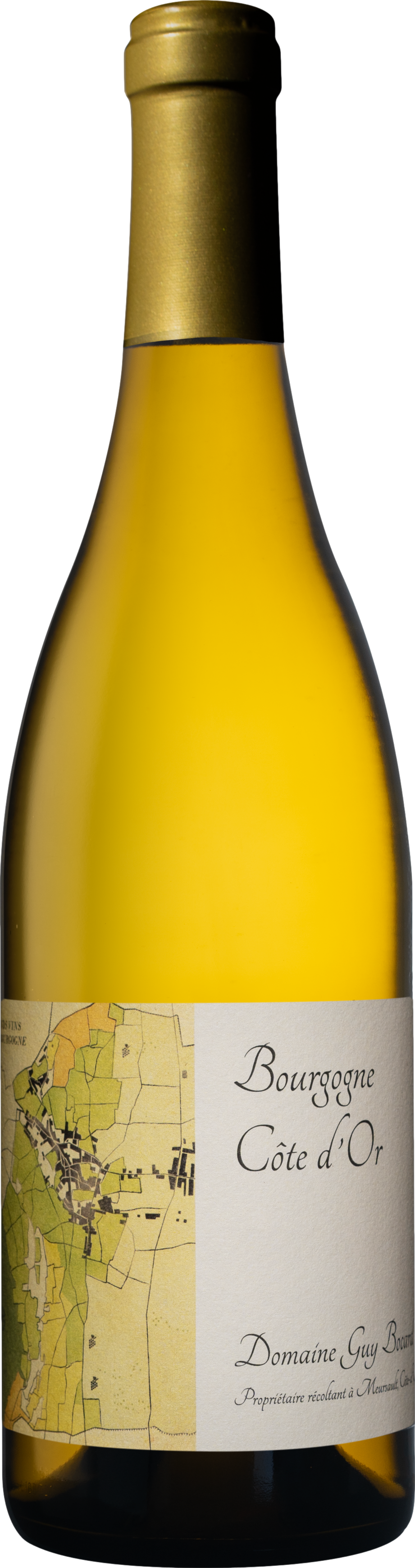 Guy Bocard Bourgogne Cote d'Or Chardonnay 2022  Front Bottle Shot