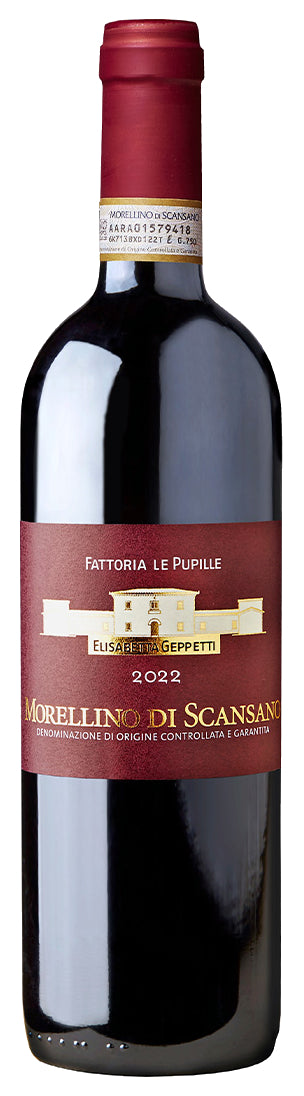 Fattoria Le Pupille Morellino Di Scansano 2022  Front Bottle Shot