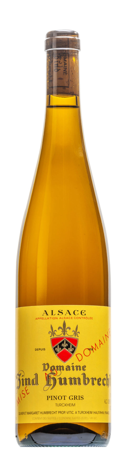 Zind-Humbrecht Domaine Pinot Gris 2022  Front Bottle Shot