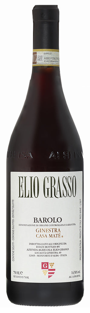 Elio Grasso Barolo Ginestra Casa Mate 2021  Front Bottle Shot