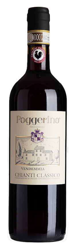Poggerino Chianti Classico 2022  Front Bottle Shot