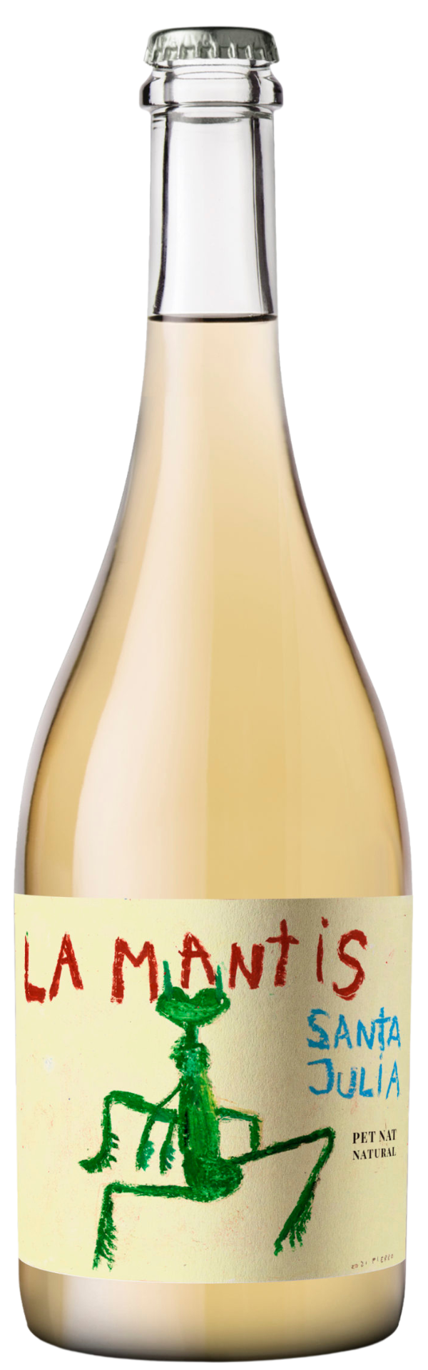 Santa Julia Natural La Mantis Pet Nat 2024  Front Bottle Shot