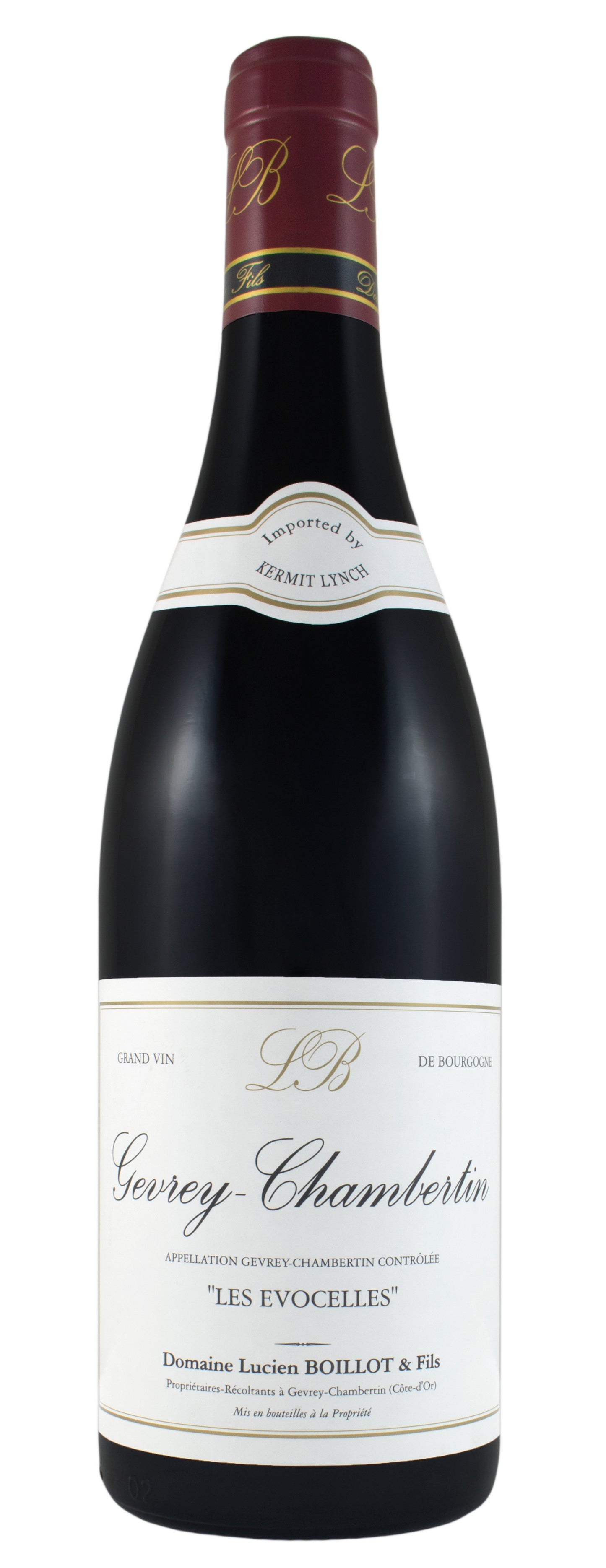 Domaine Lucien Boillot Gevrey-Chambertin Les Evocelles 2022  Front Bottle Shot