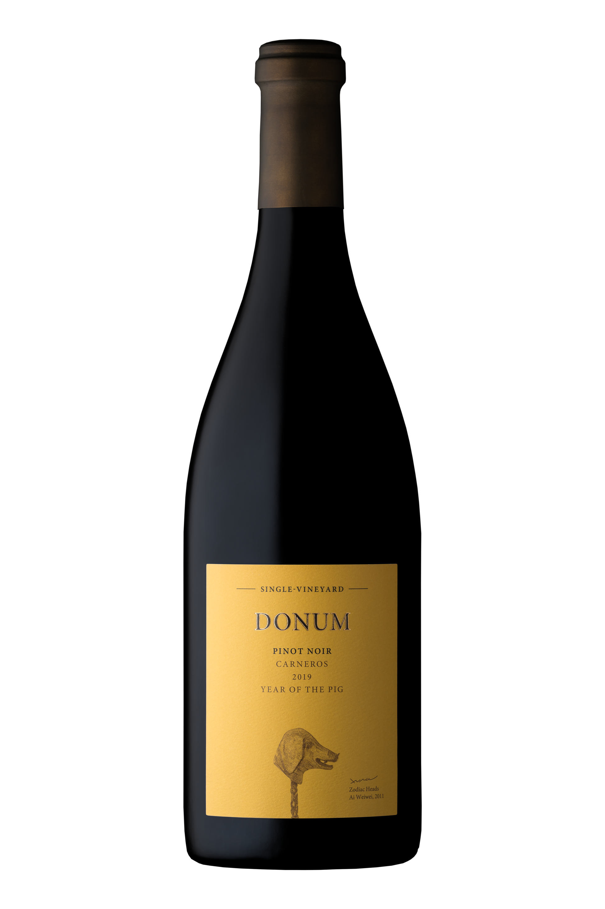 Donum Carneros Single Vineyard Estate Pinot Noir 2019  Front Bottle Shot