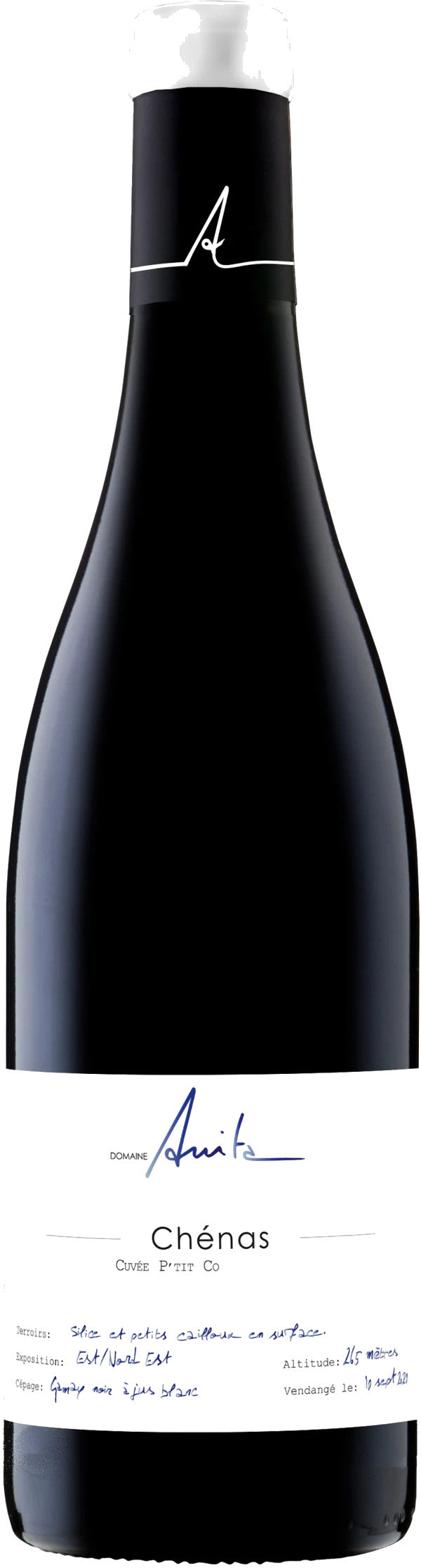 Domaine Anita Chenas Cuvee P'tit Co 2023  Front Bottle Shot