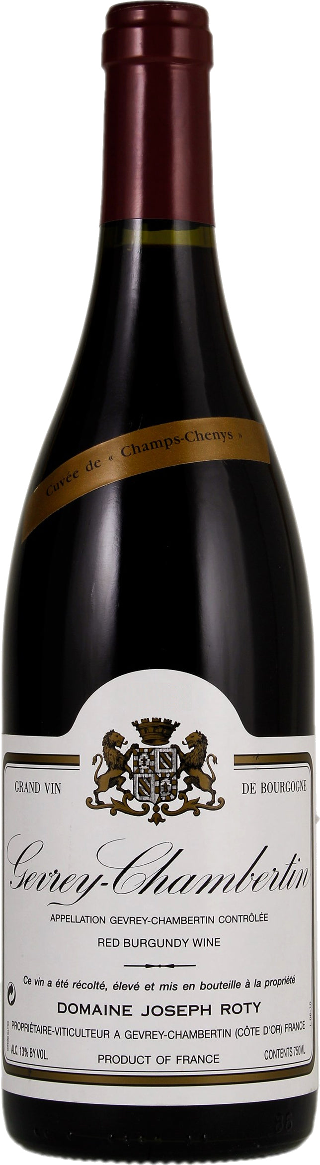 Domaine Joseph Roty Gevrey-Chambertin Champs Chenys 2020  Front Bottle Shot