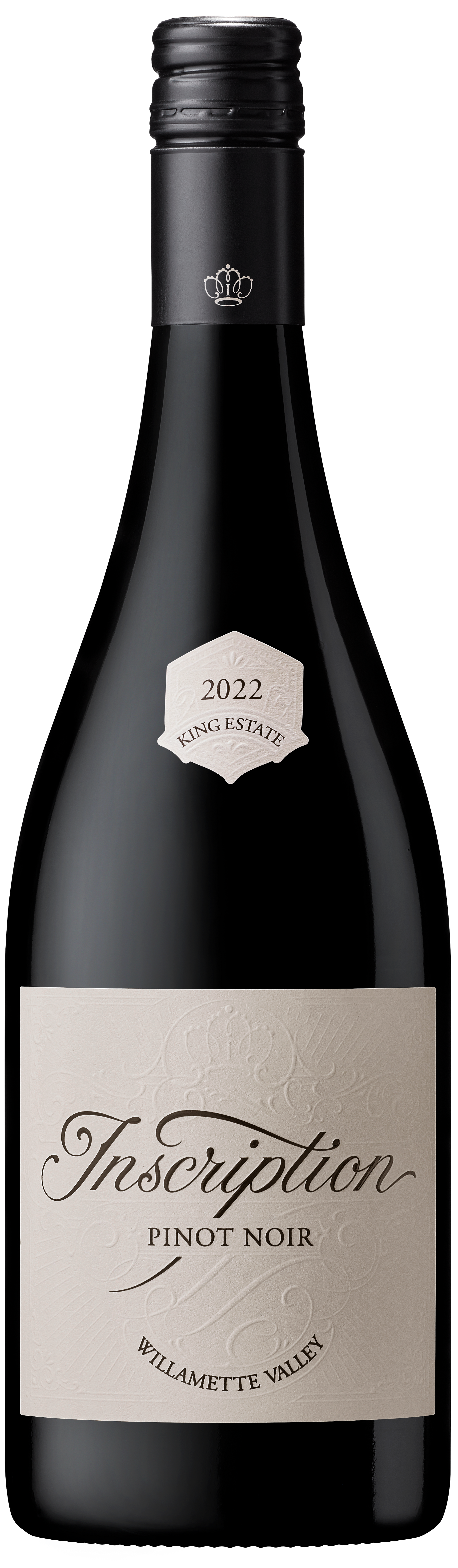 King Estate Inscription Pinot Noir 2022  Front Bottle Shot