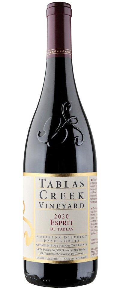 Tablas Creek Esprit de Tablas Rouge 2020  Front Bottle Shot