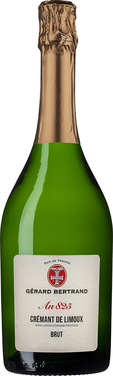 Gerard Bertrand An 825 Cremant de Limoux Brut 2022  Front Bottle Shot