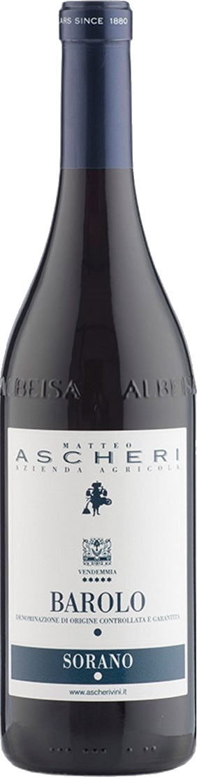 Ascheri Barolo Sorano 2019  Front Bottle Shot