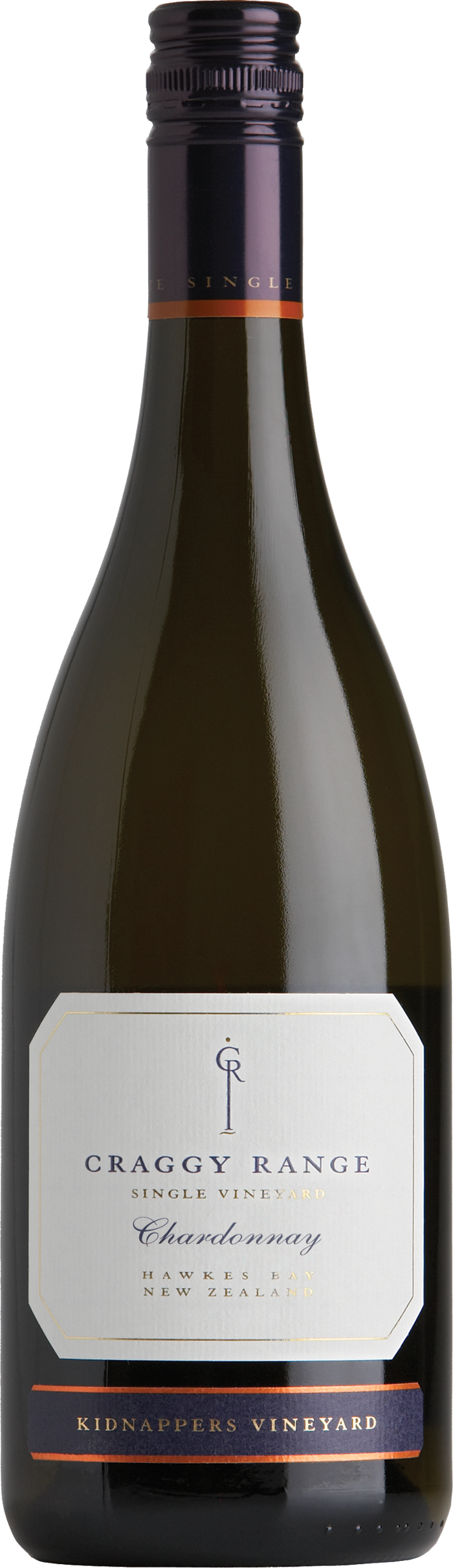 Craggy Range Winery Kidnappers Vineyard Chardonnay 2022  Front Bottle Shot