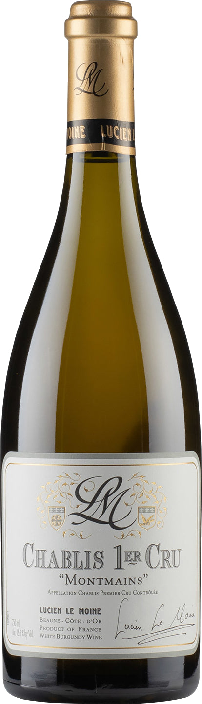 Lucien Le Moine Chablis Montmains Premier Cru 2021  Front Bottle Shot