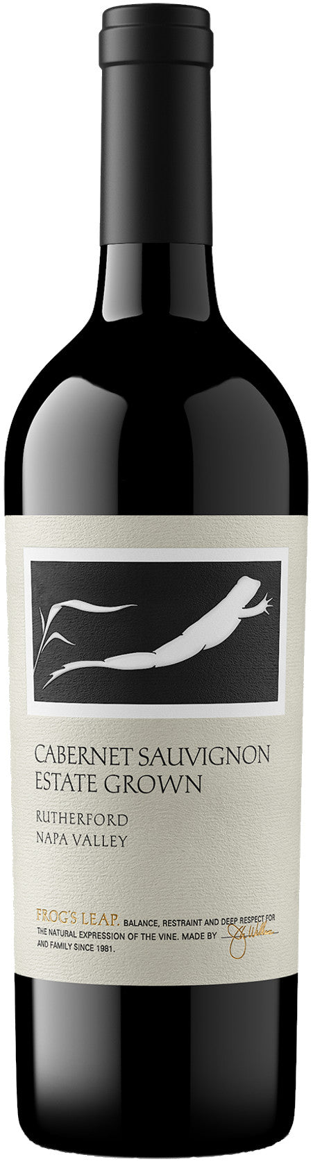 Frog's Leap Estate Grown Cabernet Sauvignon 2021  Front Bottle Shot