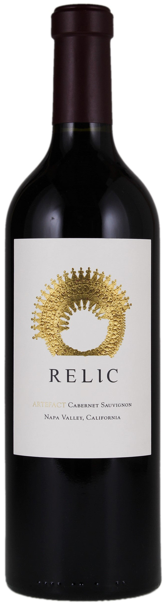 Relic Wine Cellars Artefact Cabernet Sauvignon 2019  Front Bottle Shot