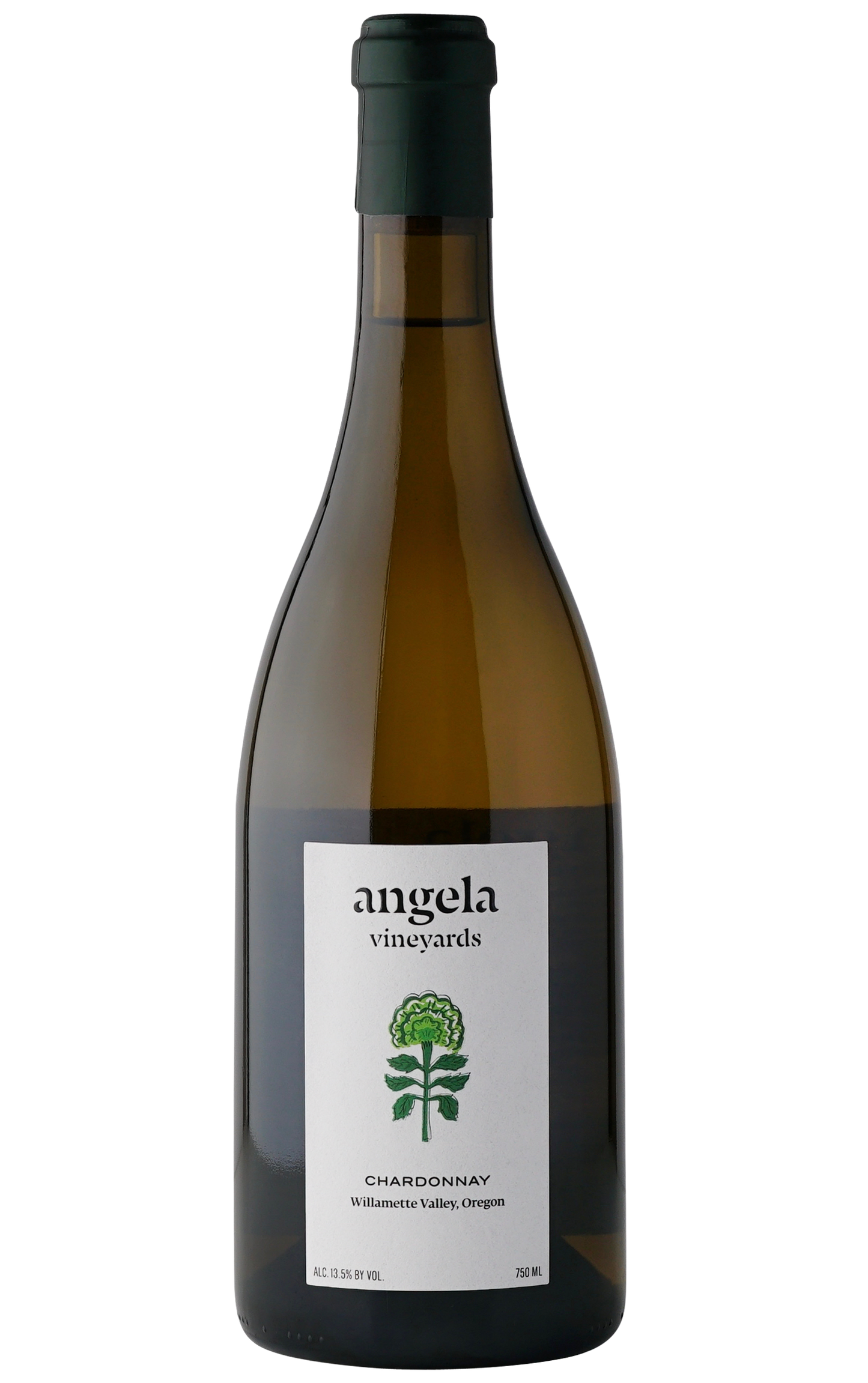 Angela Vineyards Chardonnay 2019  Front Bottle Shot
