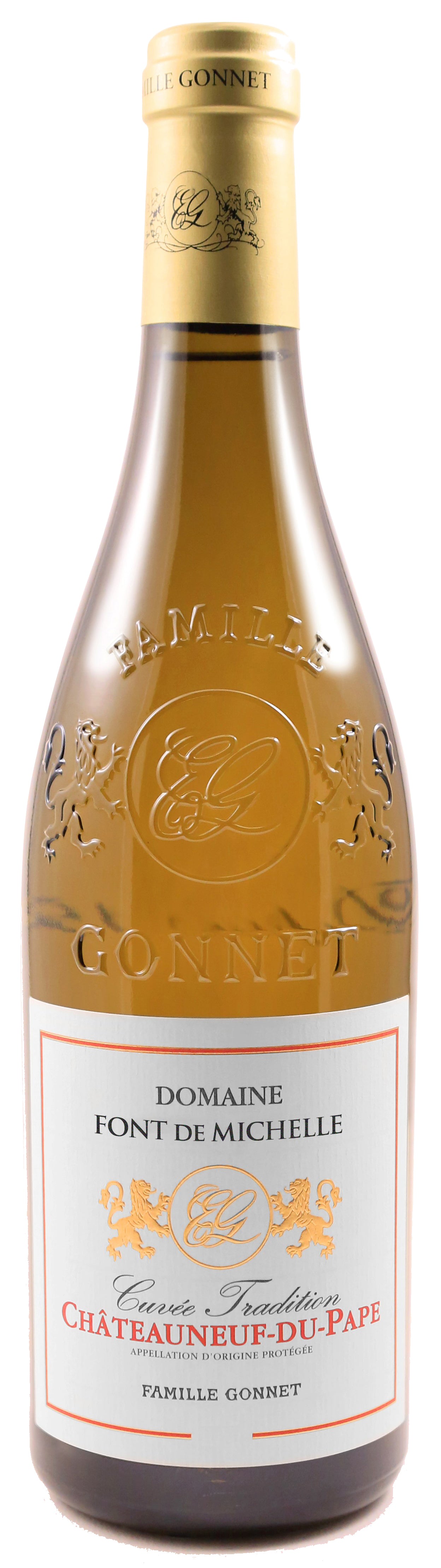 Domaine Font du Vent Cuvee Tradition Chateauneuf-du-Pape Blanc 2020  Front Bottle Shot