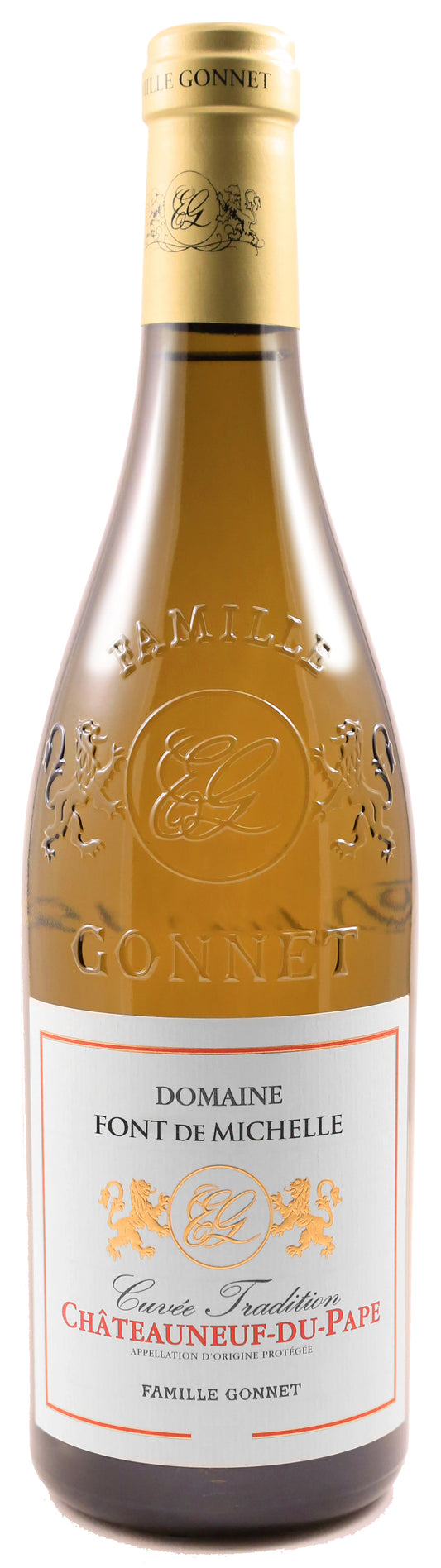 Domaine Font du Vent Cuvee Tradition Chateauneuf-du-Pape Blanc 2020  Front Bottle Shot