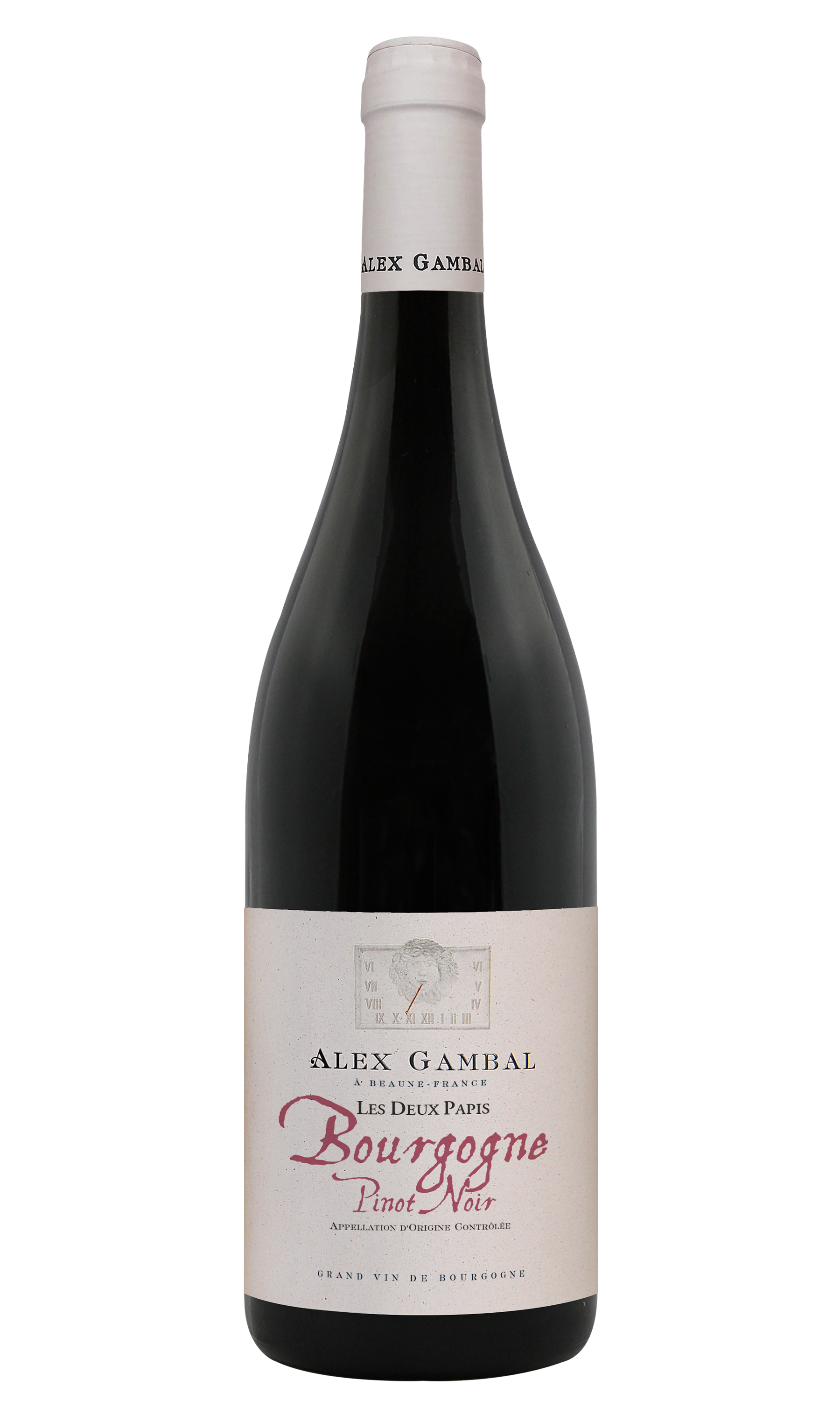 Alex Gambal Bourgogne Cuvee Les Deux Papis Pinot Noir 2020  Front Bottle Shot