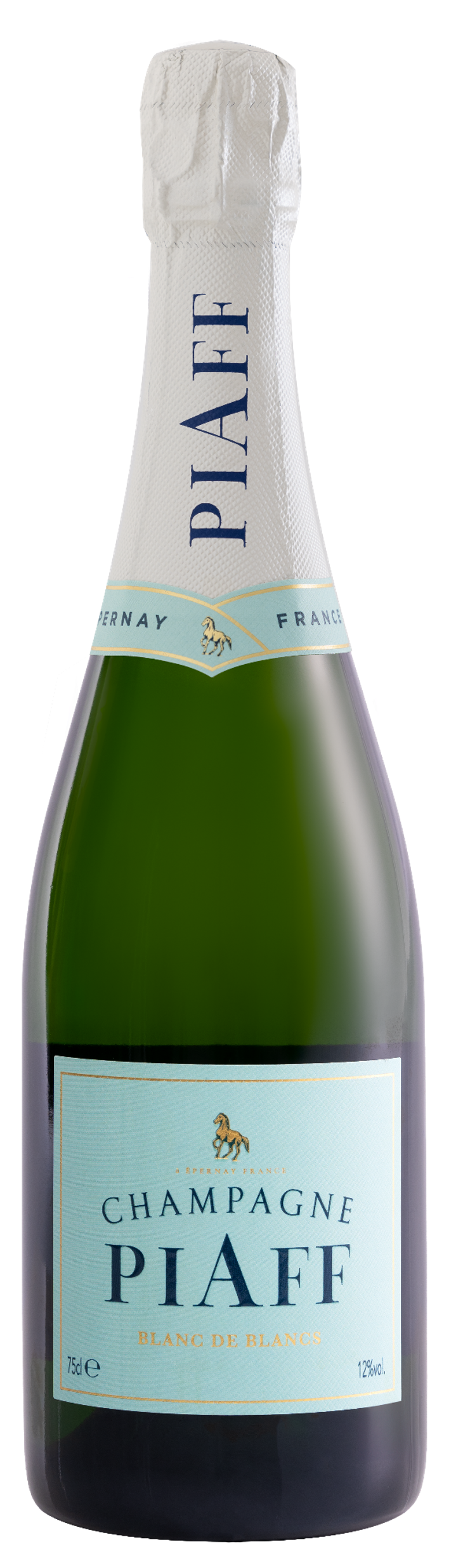 Champagne Piaff Blanc de Blancs  Front Bottle Shot