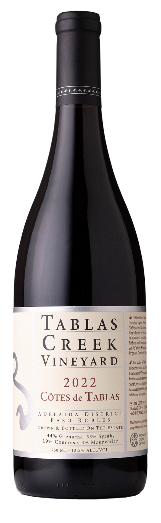Tablas Creek Cotes de Tablas Rouge 2022  Front Bottle Shot