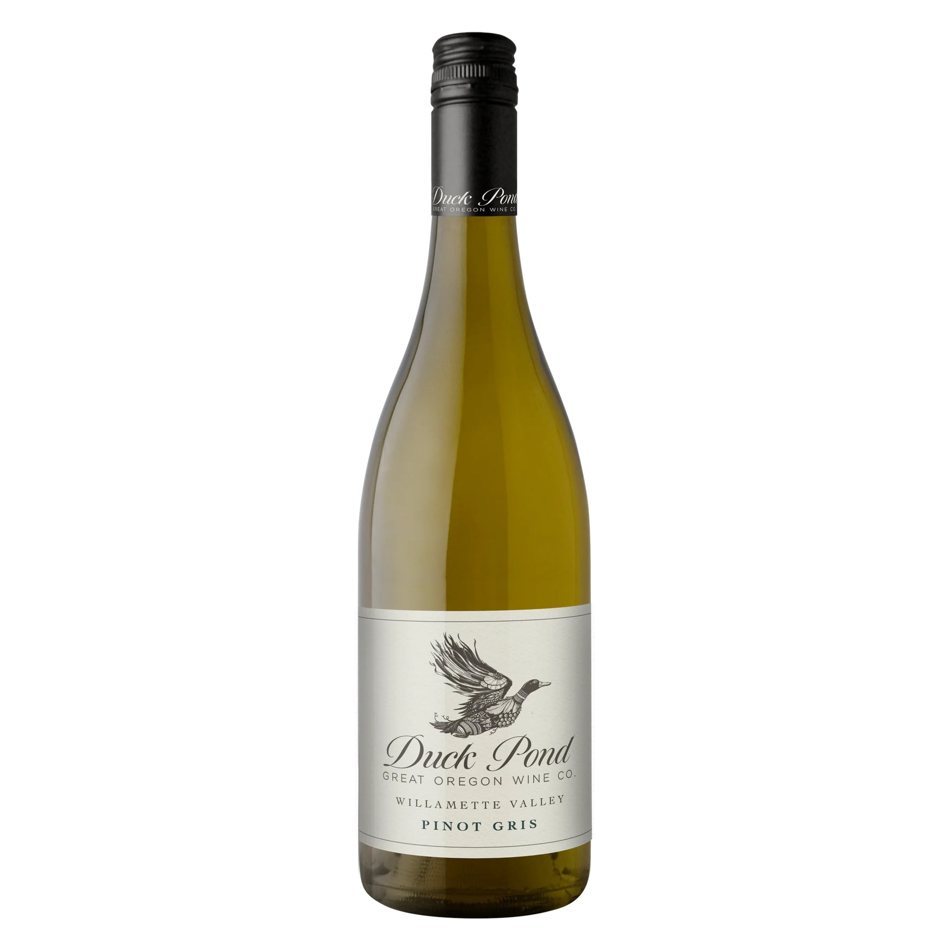 Duck Pond Willamette Valley Pinot Gris 2023  Front Bottle Shot