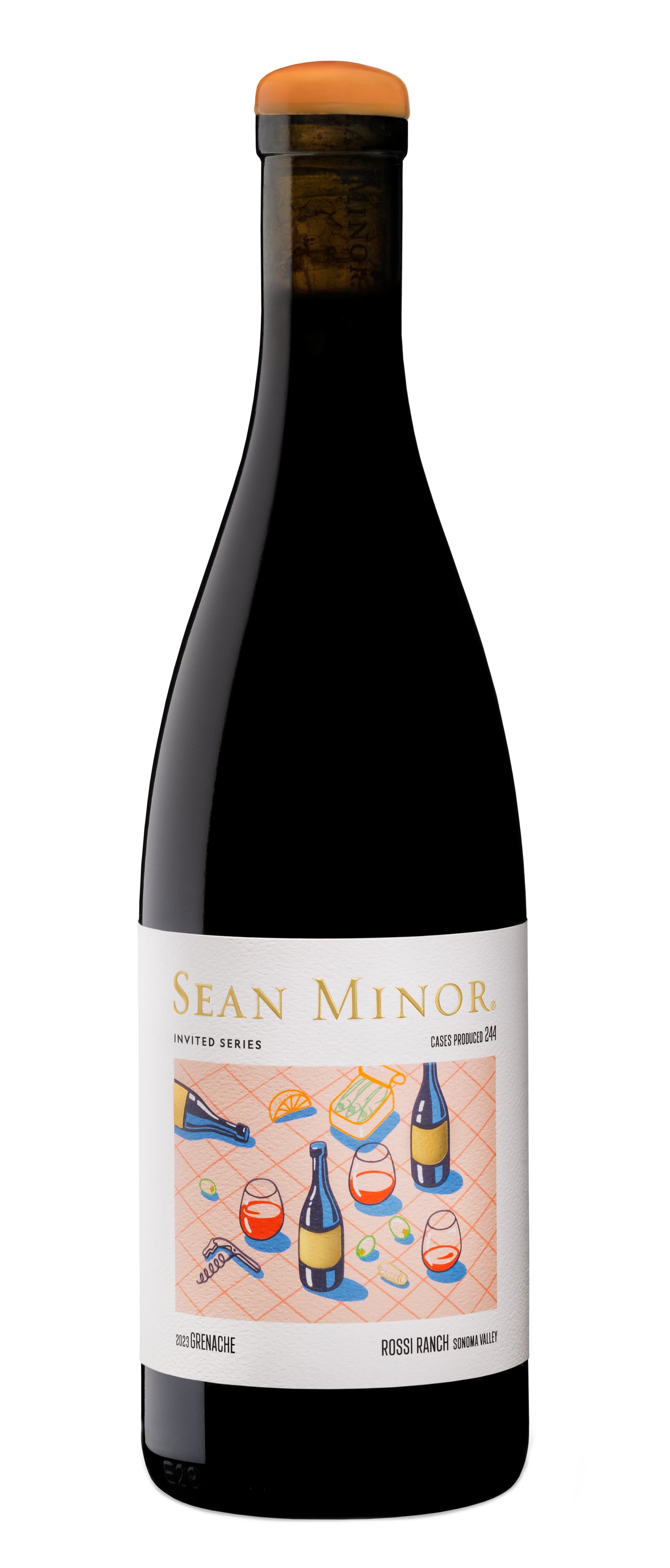 Sean Minor Invited Series Rossi Ranch Grenache 2023  Front Bottle Shot