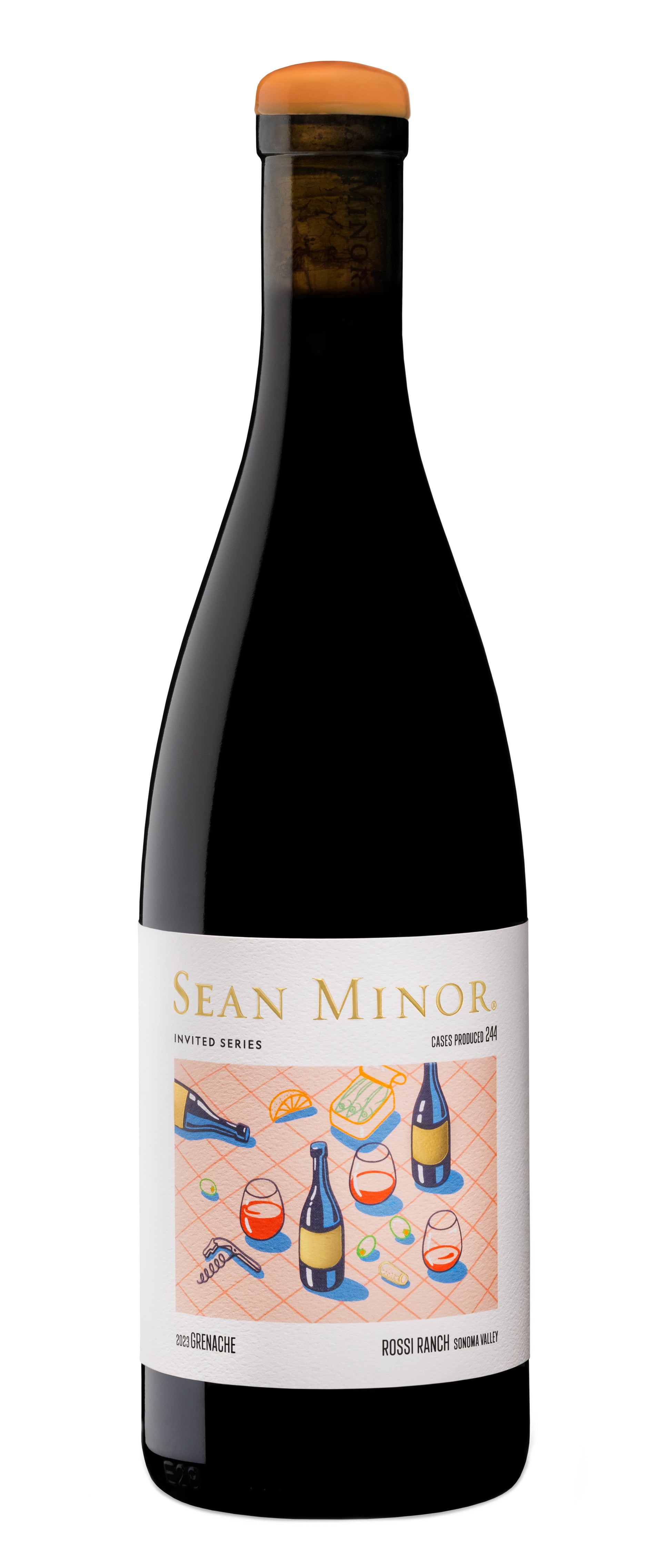 Sean Minor Invited Series Rossi Ranch Grenache 2023  Front Bottle Shot