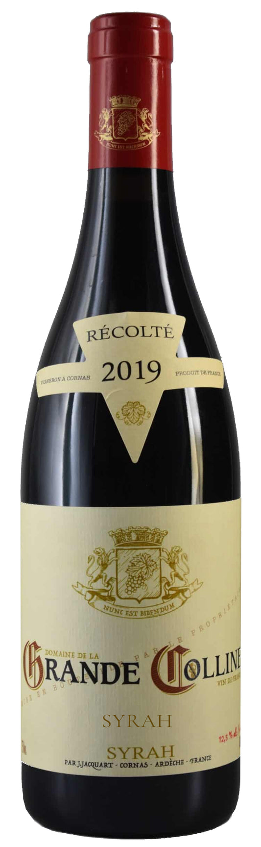 Domaine de la Grande Colline Cornas 2019  Front Bottle Shot