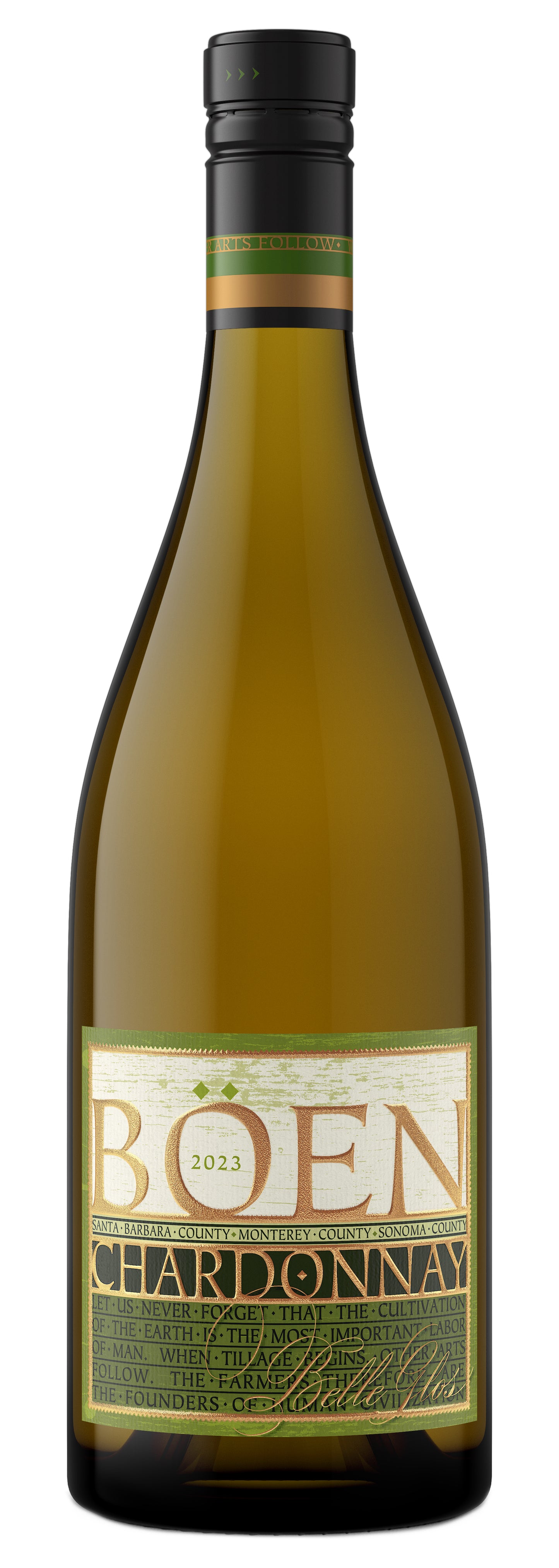 Boen Chardonnay 2023  Front Bottle Shot