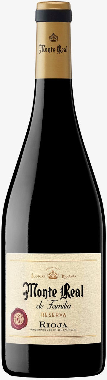 Bodegas Riojanas Monte Real de Familia Reserva 2019  Front Bottle Shot