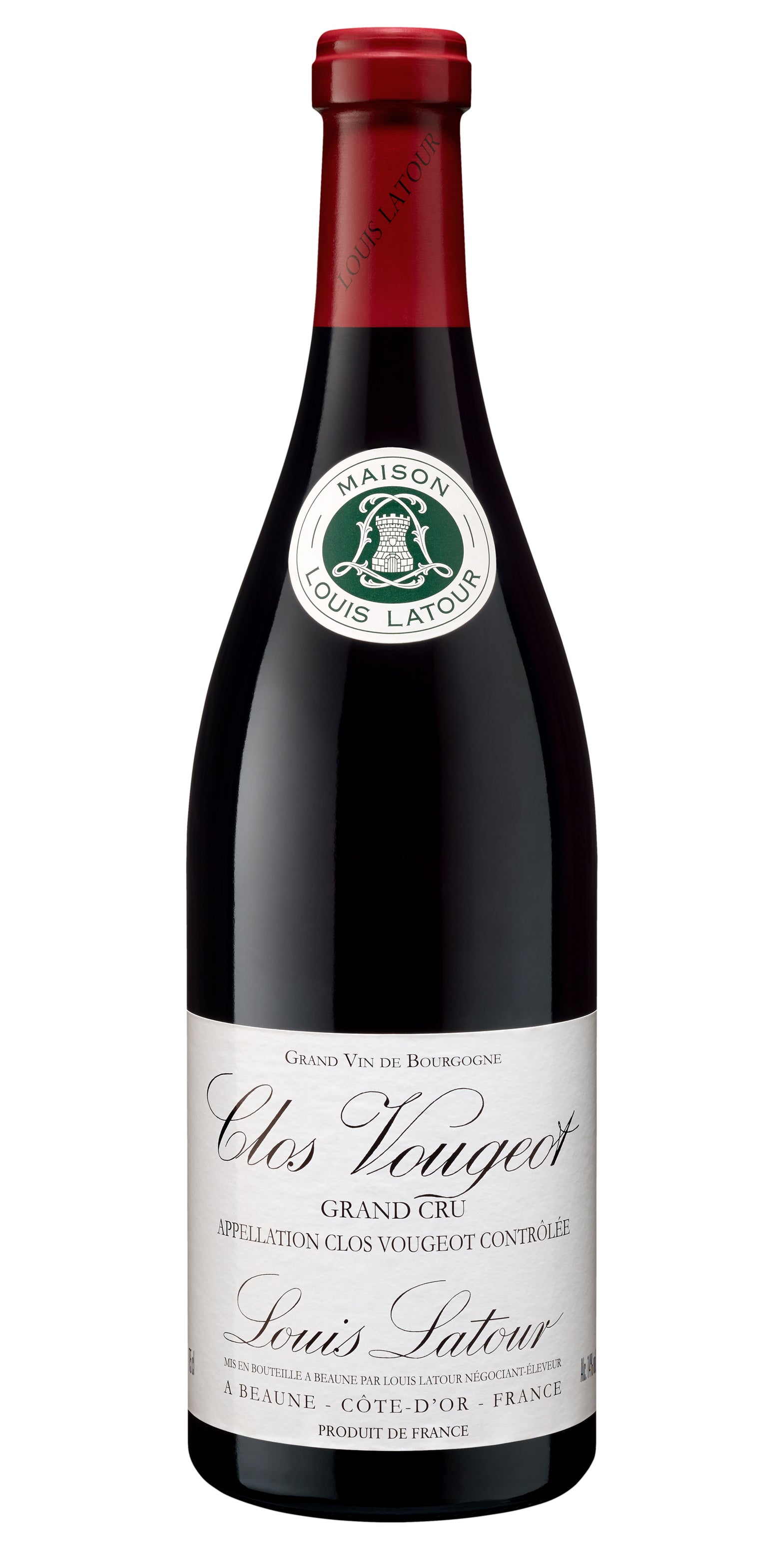 Louis Latour Clos Vougeot Grand Cru 2022  Front Bottle Shot