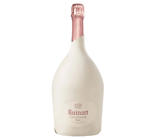 Ruinart Brut Rose (Second Skin Gift Wrapped Bottle) (1.5 Liter Magnum)  Front Bottle Shot