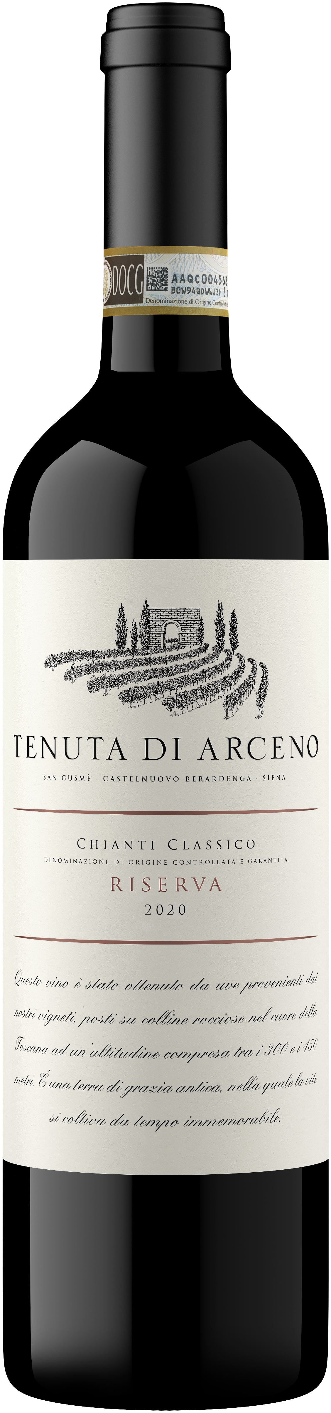 Tenuta di Arceno Chianti Classico Riserva 2020  Front Bottle Shot
