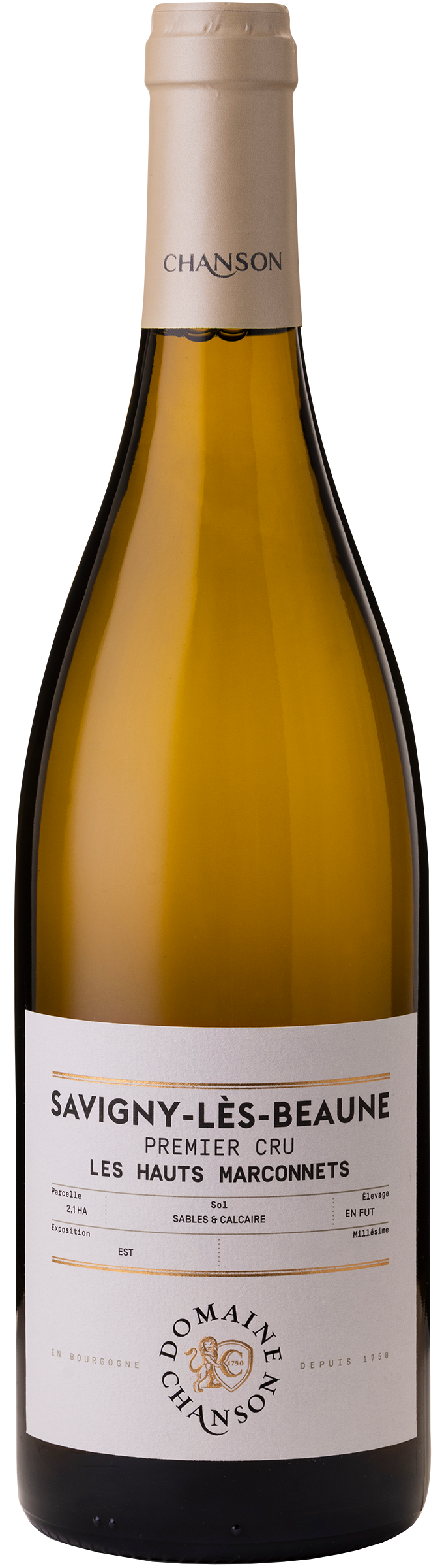 Chanson Pere & Fils Savigny-les-Beaune Hauts Marconnets Premier Cru Blanc 2022  Front Bottle Shot