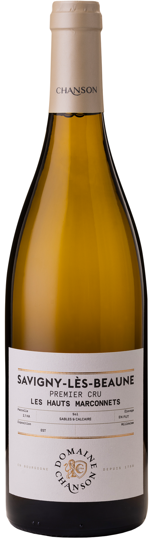 Chanson Pere & Fils Savigny-les-Beaune Hauts Marconnets Premier Cru Blanc 2022  Front Bottle Shot