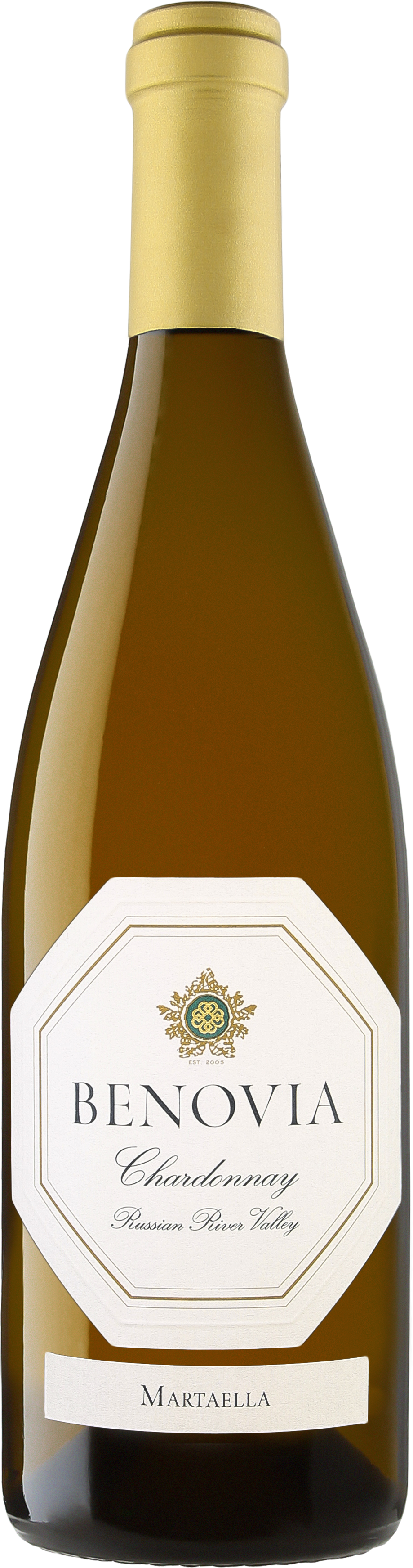 Benovia Martaella Estate Chardonnay 2020  Front Bottle Shot