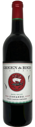 Green & Red Chiles Canyon Vineyards Zinfandel 2022  Front Bottle Shot