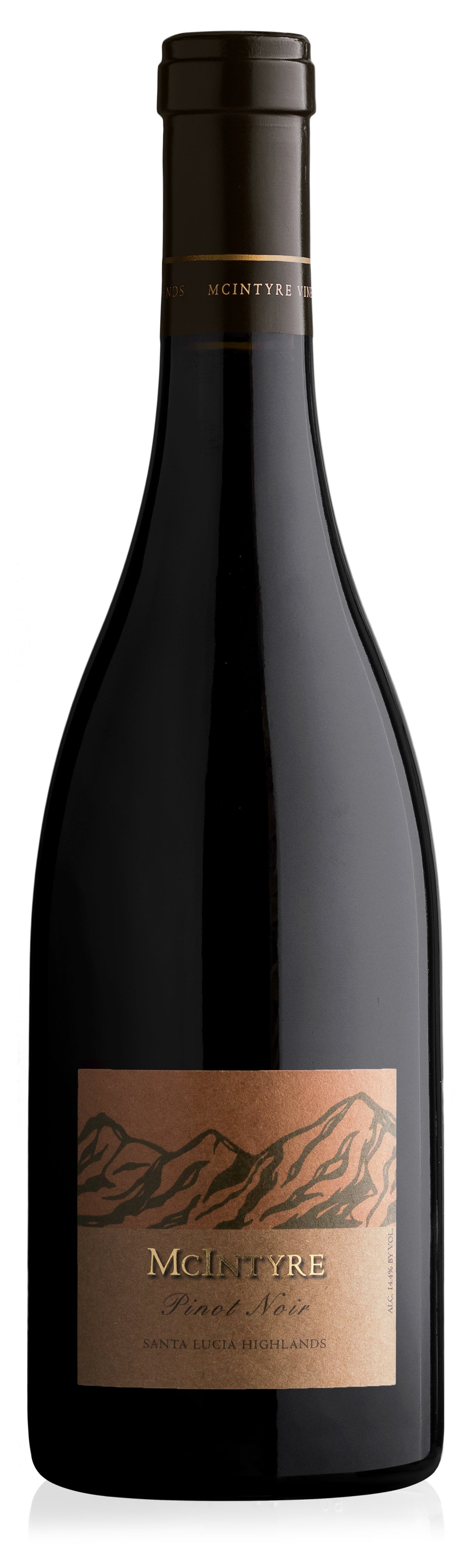McIntyre Santa Lucia Highlands Pinot Noir 2018  Front Bottle Shot