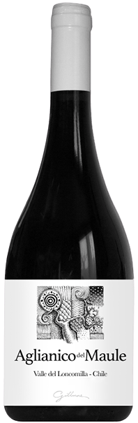 Gillmore Aglianico del Maule 2022  Front Bottle Shot