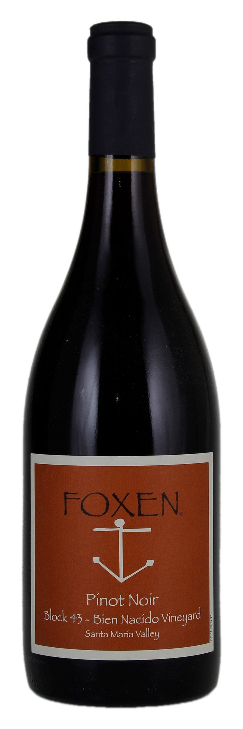Foxen Block 43 Bien Nacido Vineyard Pinot Noir 2020  Front Bottle Shot
