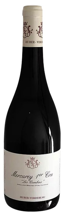 Huber-Verdereau Mercurey Les Combins Premier Cru Blanc 2020  Front Bottle Shot